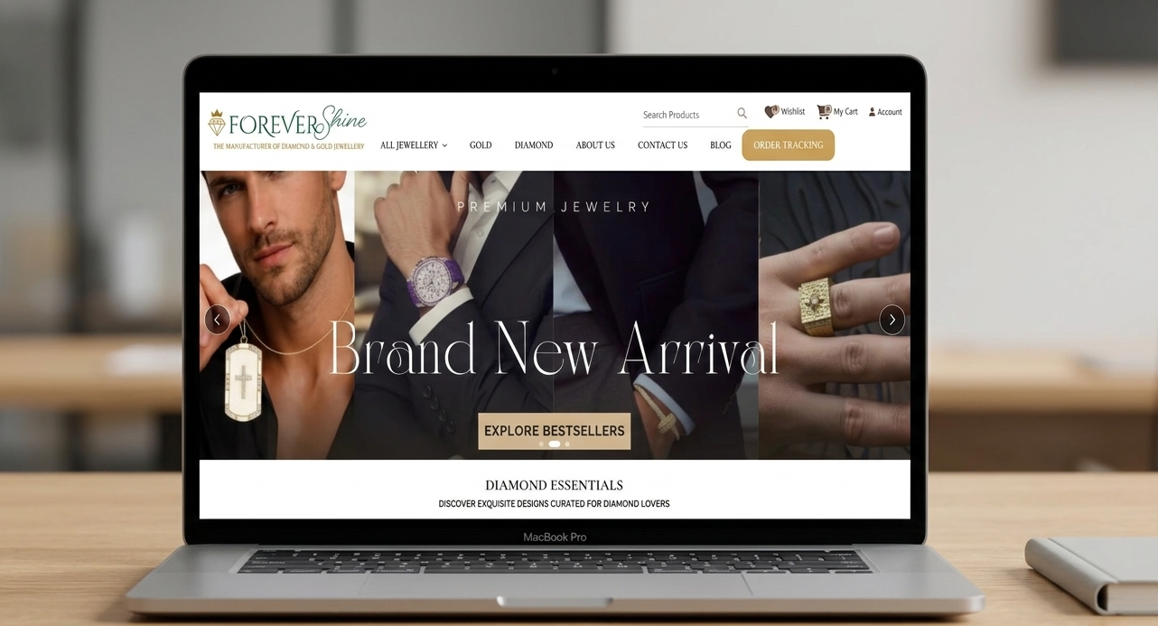 E-commerce website design - online store with product catalog