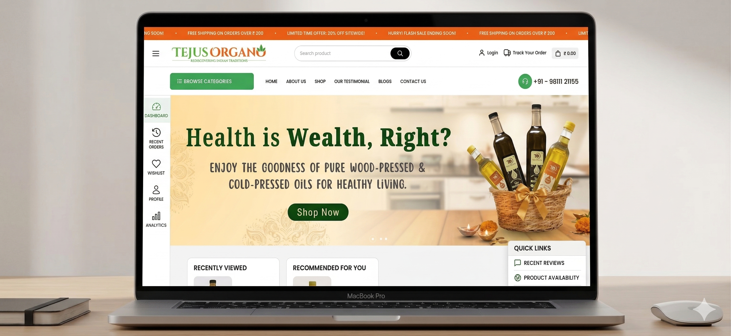 Website redesign - corporate site before and after transformation