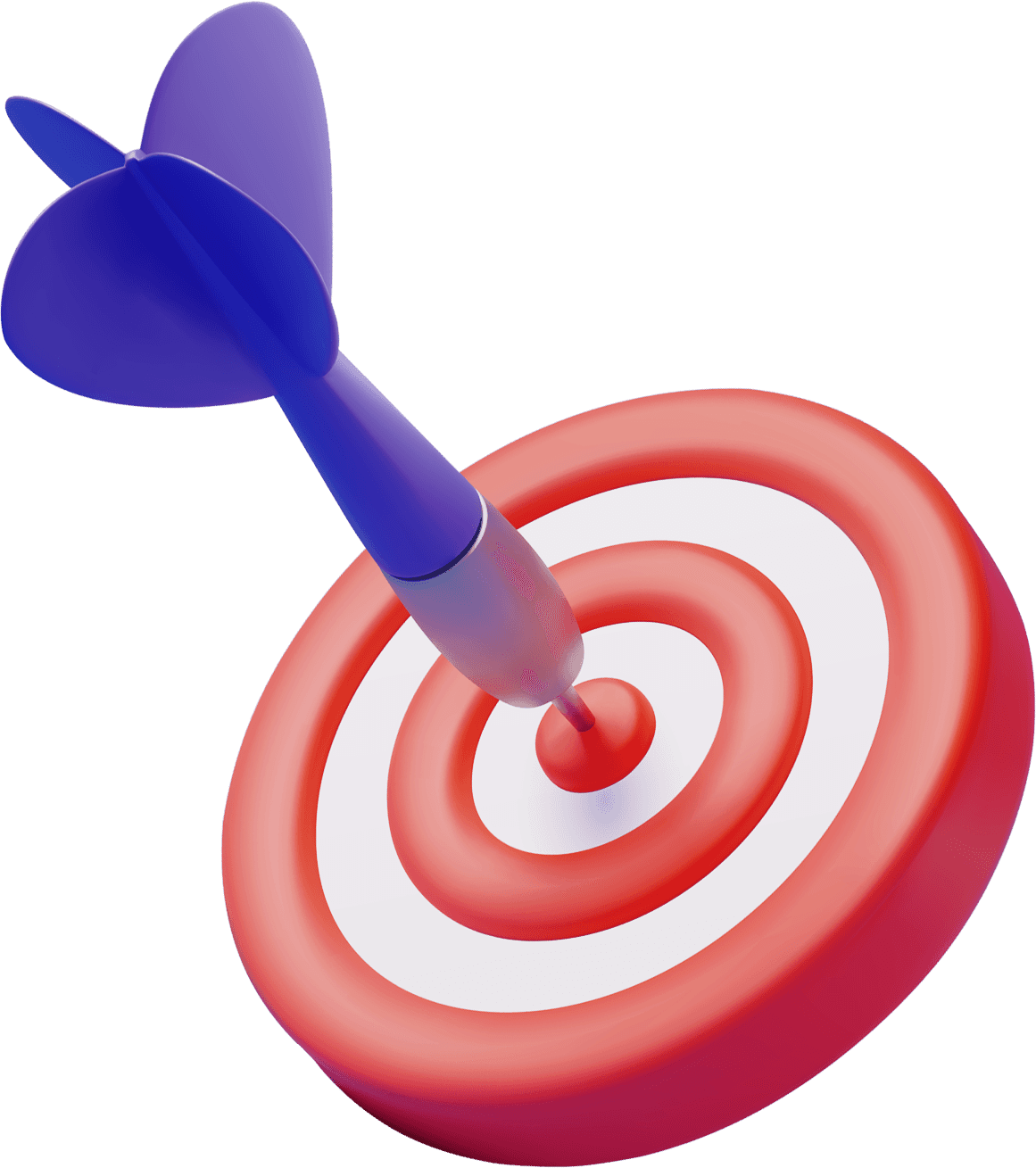 3D target icon for digital marketing