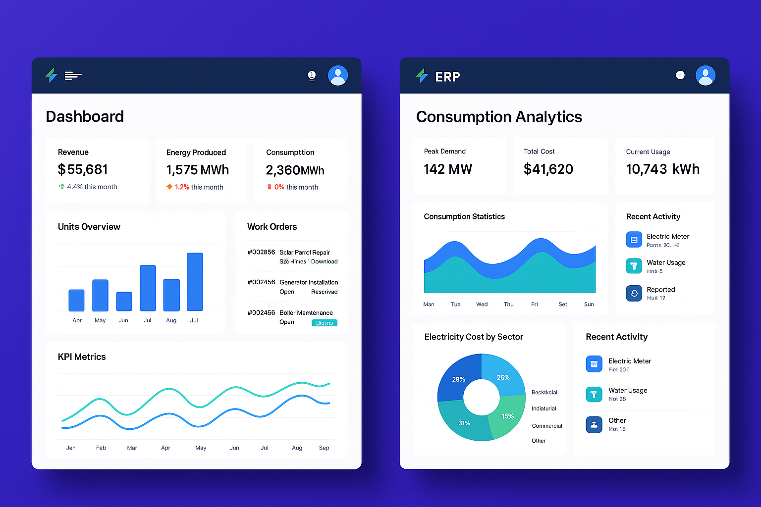 ERP Solutions UI Preview 1