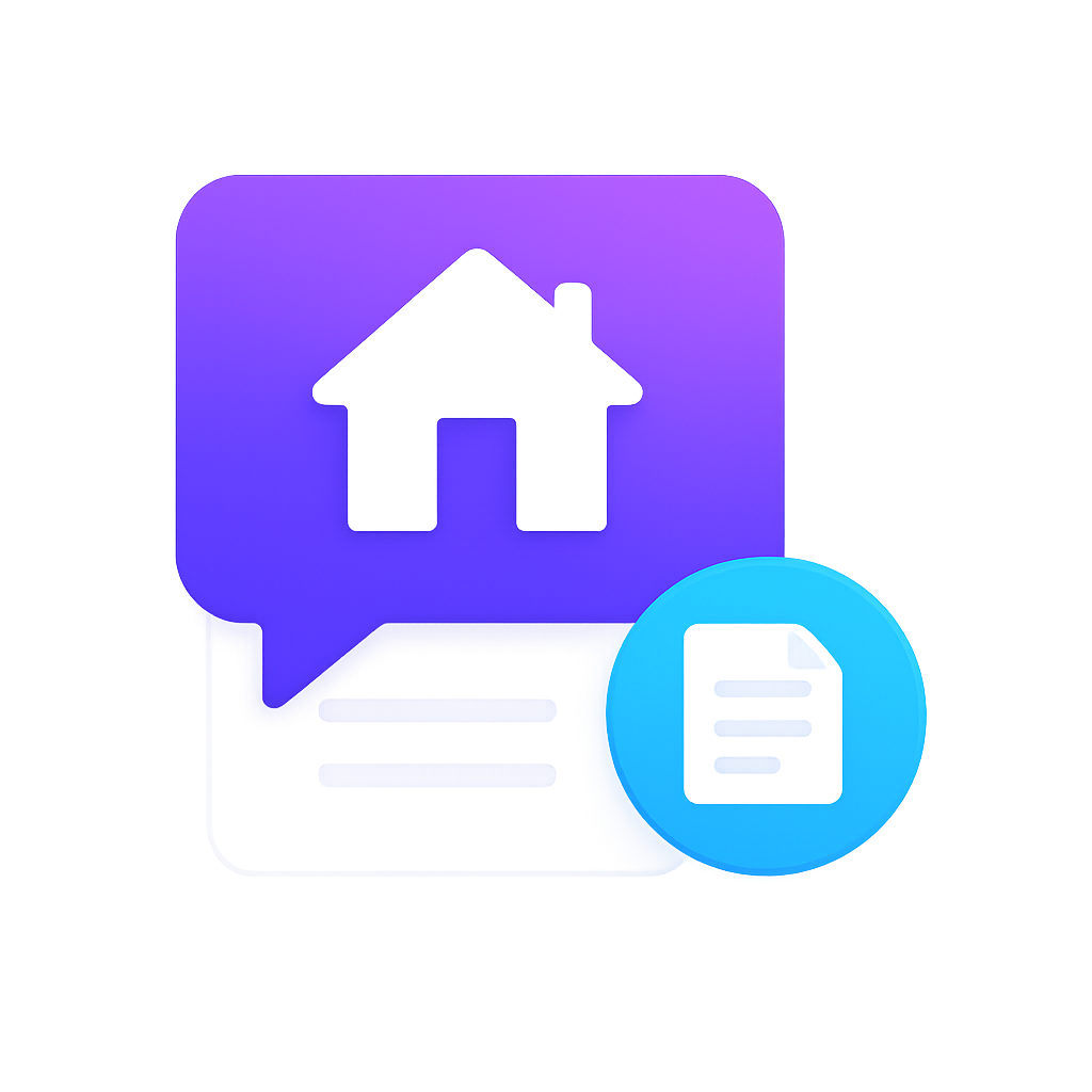 Property listing management icon