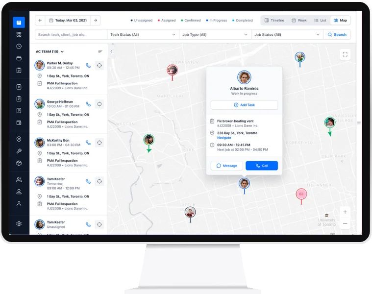 UI design of GPS Tracking System using Traccar by Techzex